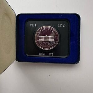 Commemorative Canada P.E.I. Dollar Coin in Display Case